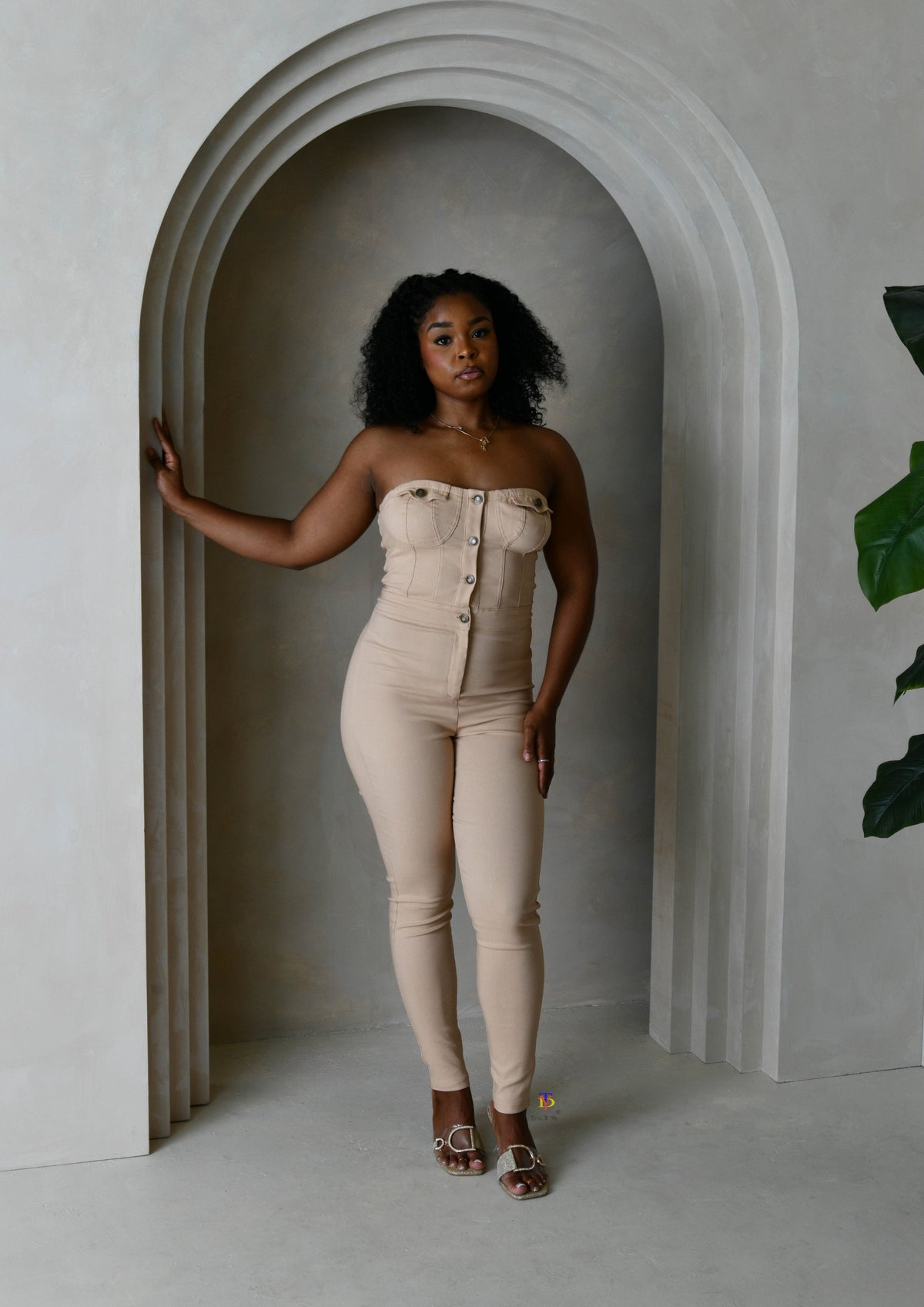 Jean Strapless Jumpsuit