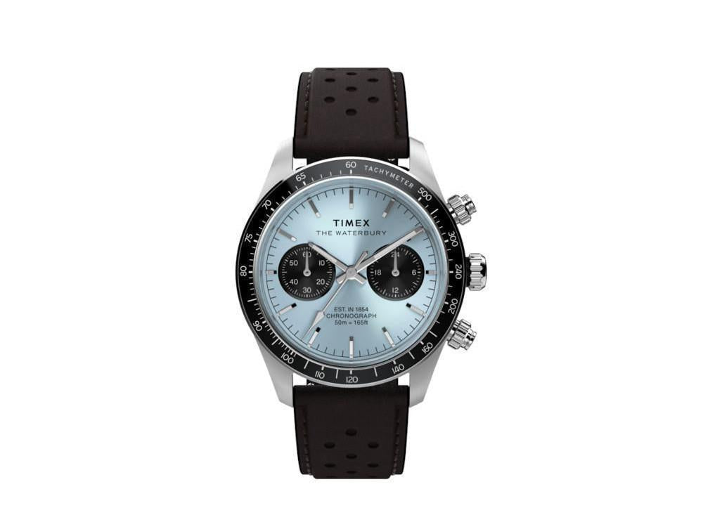 Timex The Waterbury Quartz Watch, Blue, 39 mm, Chronograph, TW2Y70600