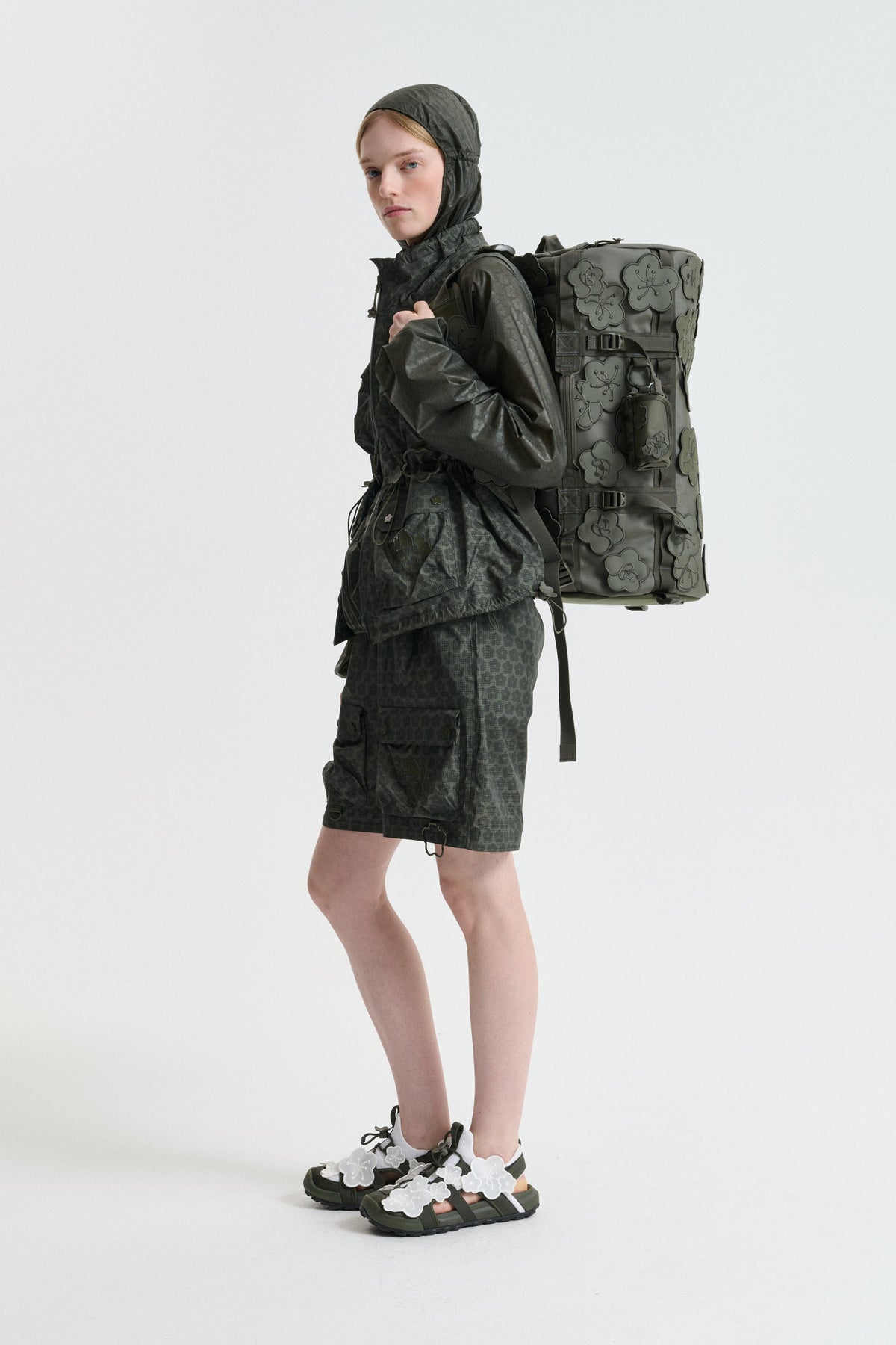 THE NORTH FACE X CECILIE BAHNSEN ANNA BASE CAMP | DUFFEL (S) | POLYESTER FOREST NIGHT GREEN