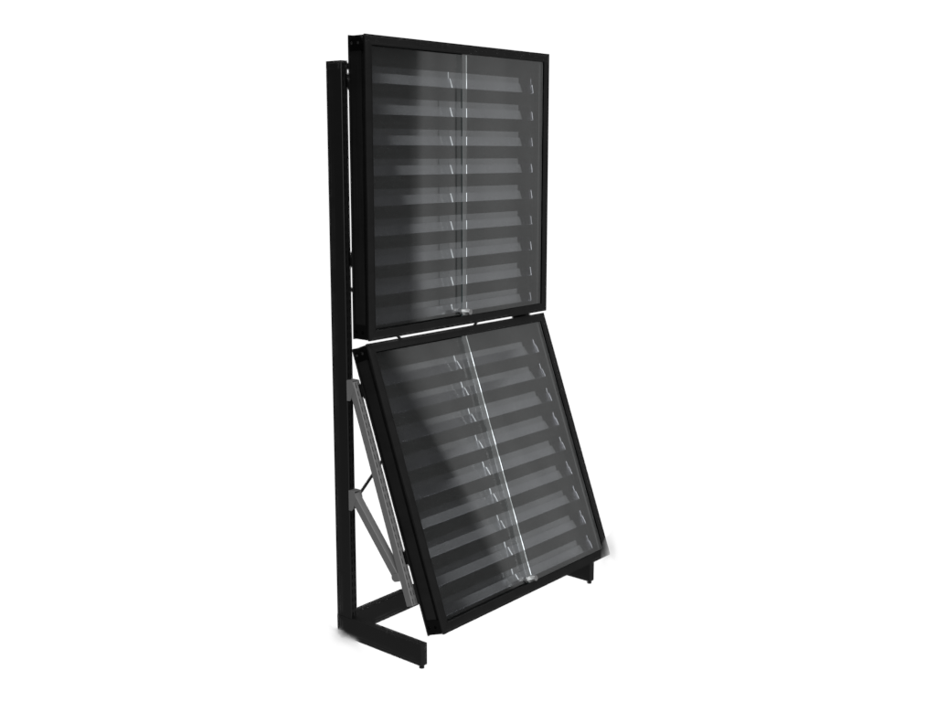 Aluminum Fixed Rail TCG Display Case