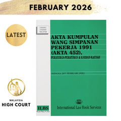 Akta Kumpulan Wang Simpanan Pekerja 1991 (Akta 452), Peraturan-Peraturan & Kaedah-Kaedah (Hingga 20hb Februari 2026) [KWSP]