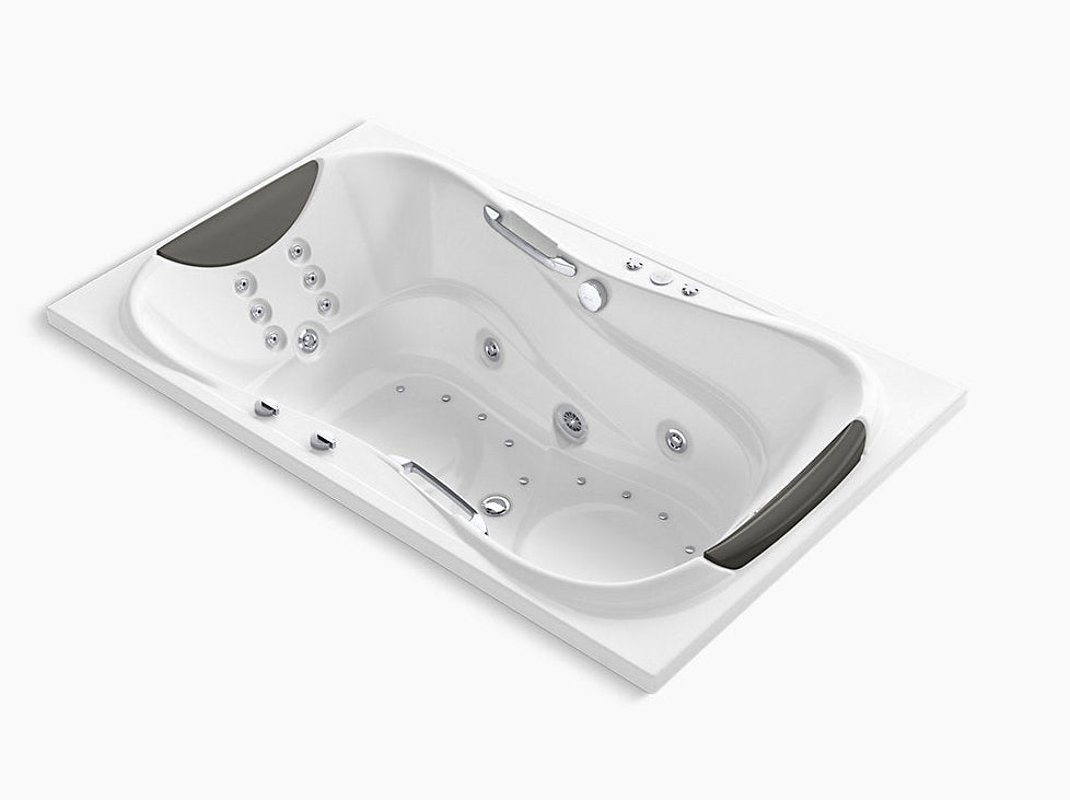 EVORA WHIRLPOOL REC DUAL SYSTEM (2 SEAT)- KOHLER LUXURY -  ( WHITE - LUXURY - 0x15 mm - 0inchX0.5inch )