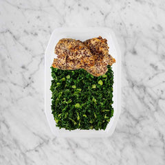 100g Crusted Chicken 150g Kale 200g Kale
