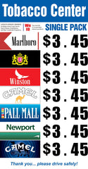 list of cheap cigarette brands Cigarette Price Signs