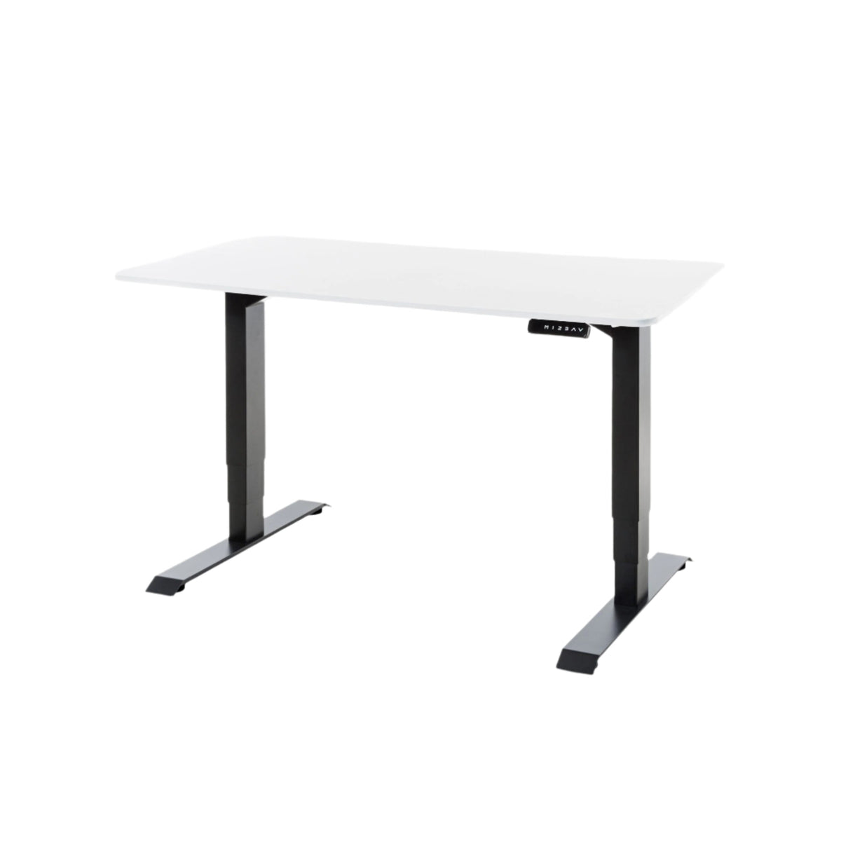 DESKO V3 Black Standing Desk With 120x60cm White Tabletop