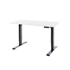 DESKO V3 Black Standing Desk With 120x60cm White Tabletop