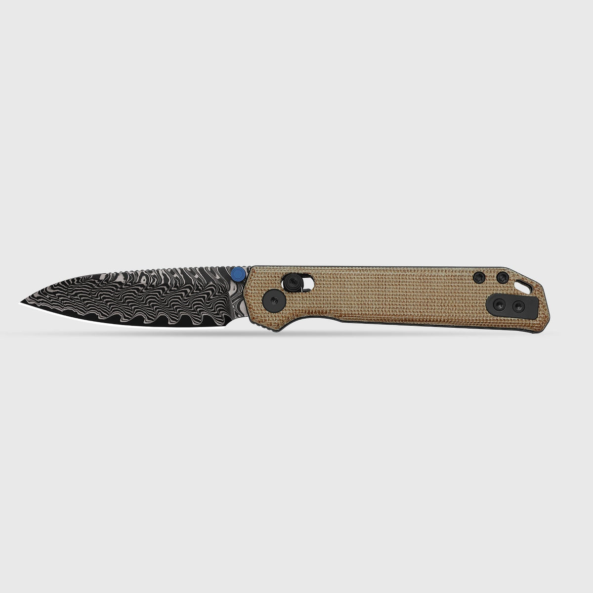 Begleiter 2.9 | Kizer Clutch Lock™ | Norplex UltreX™ Micarta | Damascus | KizerV™ 3458.2CDA2