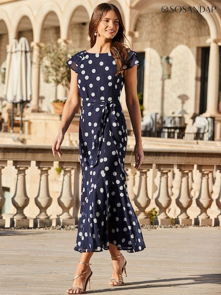 Buy Women's Dresses Blue Wedding Guest Print Online