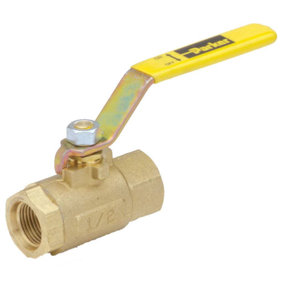 Válvula de Bola de Latón Parker V500P-32 NPT Hembra de 2 in