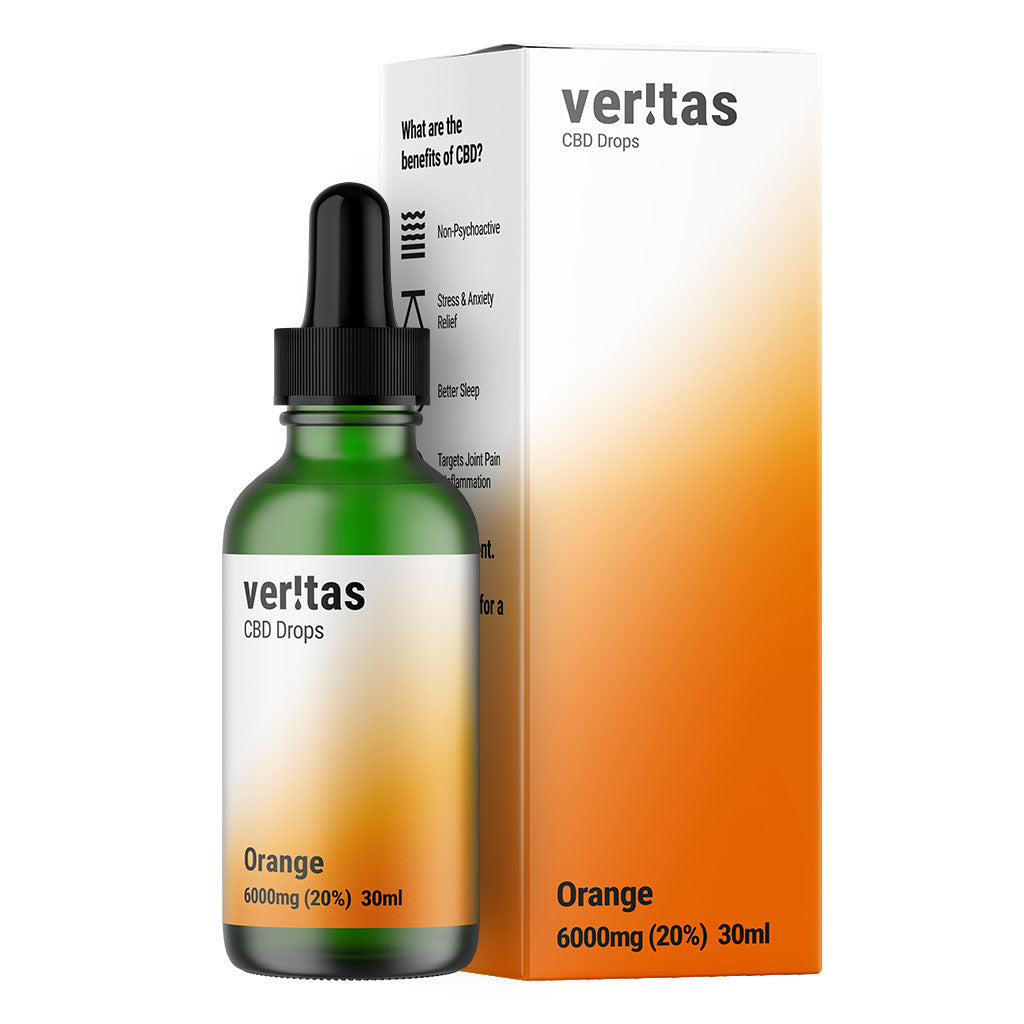 Veritas CBD Oil | 6000mg | 20% | 30ml  Full Spectrum CBD Oral Drops - The CBD Selection