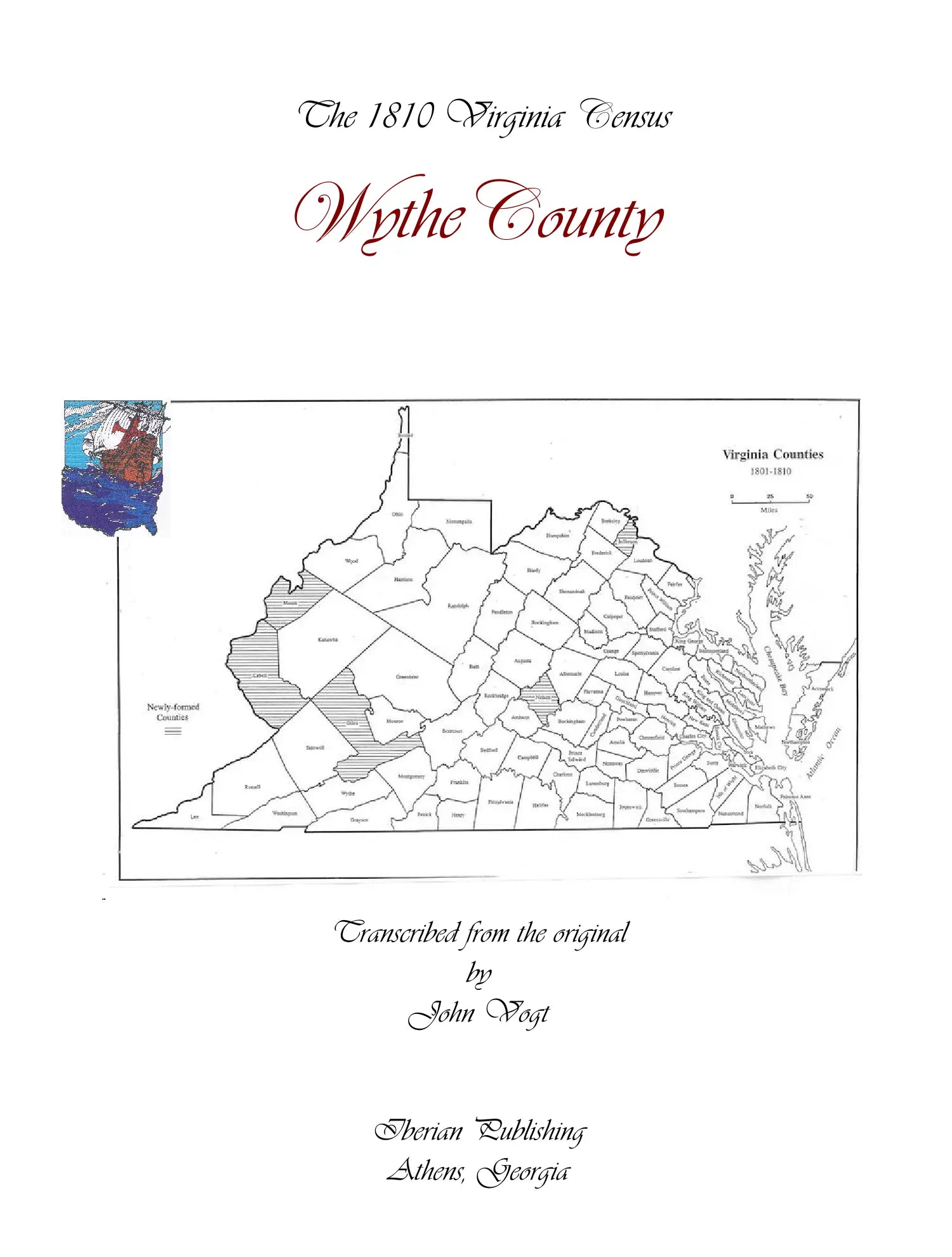 Wythe County, Virginia 1810 Census by John Vogt