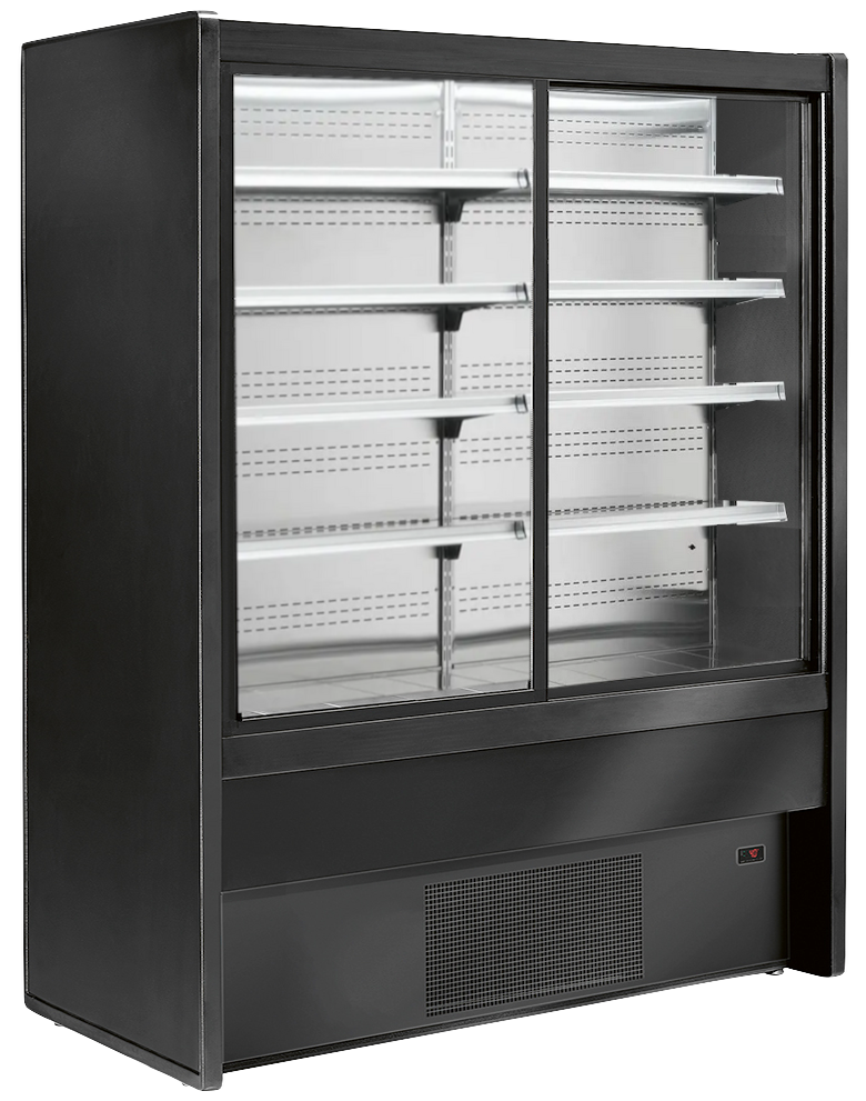 Wandkühlregal CMX120 mit Schiebetüren - 120cm breit