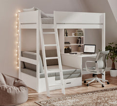 Windsor Highsleeper with Sofabed, Desk & Shelving