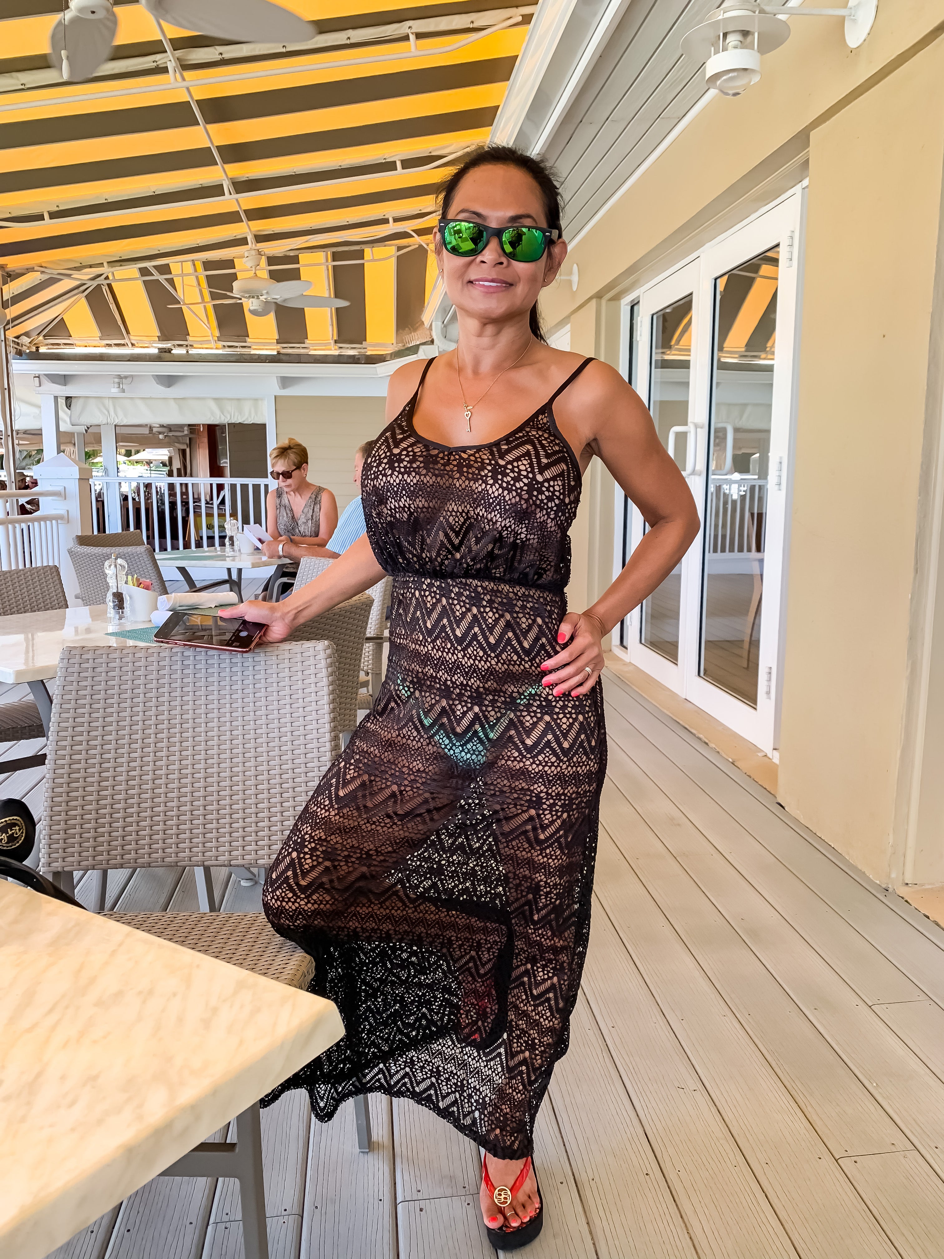 File:Woman wearing a sheer swimsuit cover.jpg