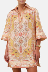 Wylie Tunic Dress Mustard Multi