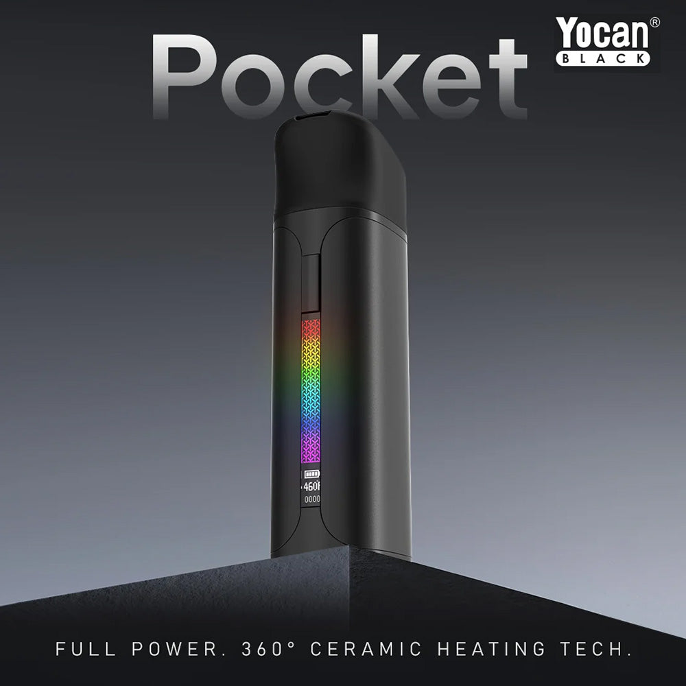 (VAPORIZER) YOCAN BLACK POCKET KIT - JET BLACK
