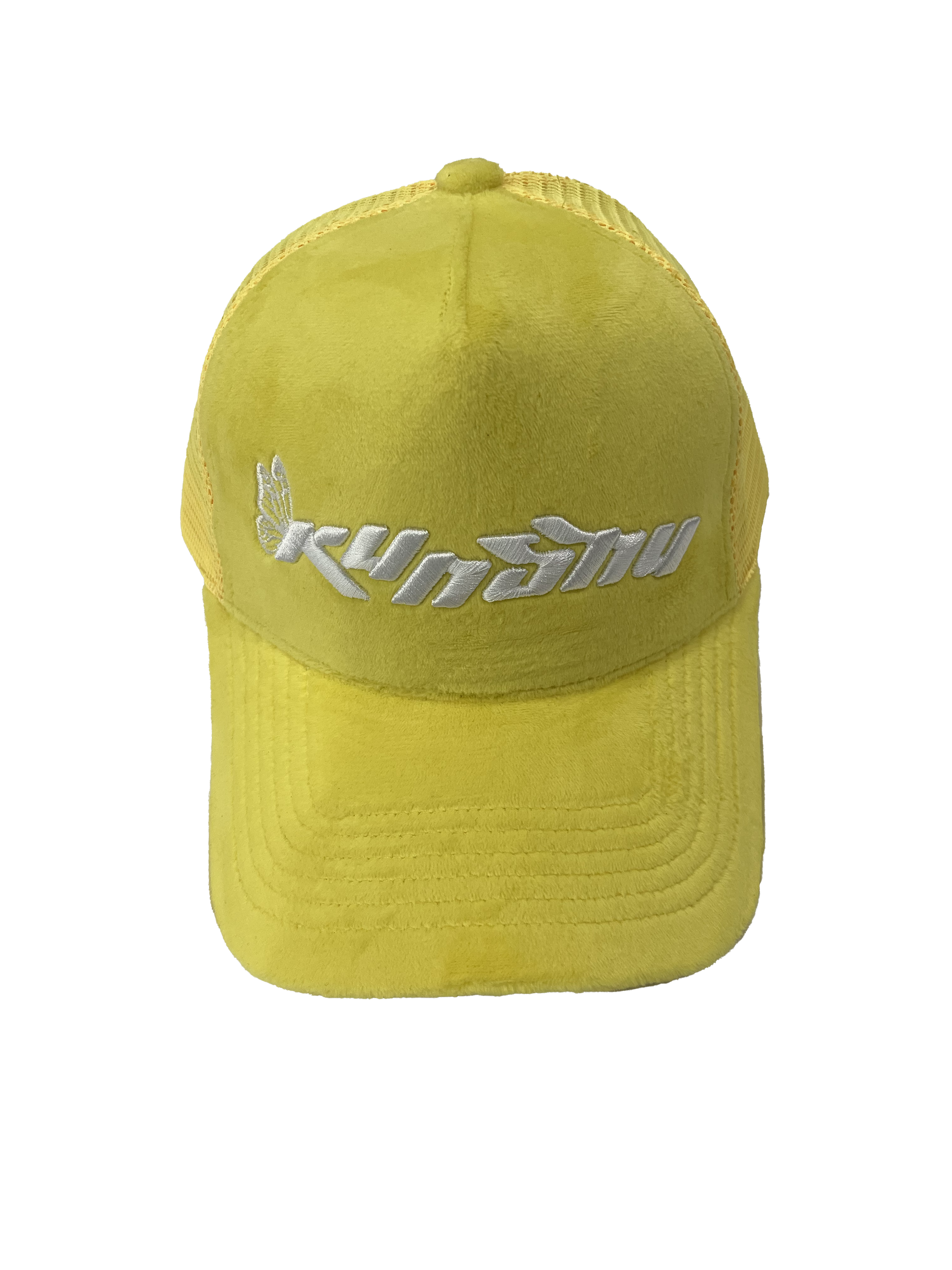 Velour Trucker Hat - Yellow