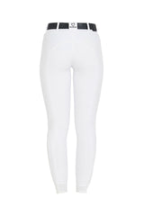 Equestro Women's Slim Fit Knee Grip Breeches With Logo Womens Breeches