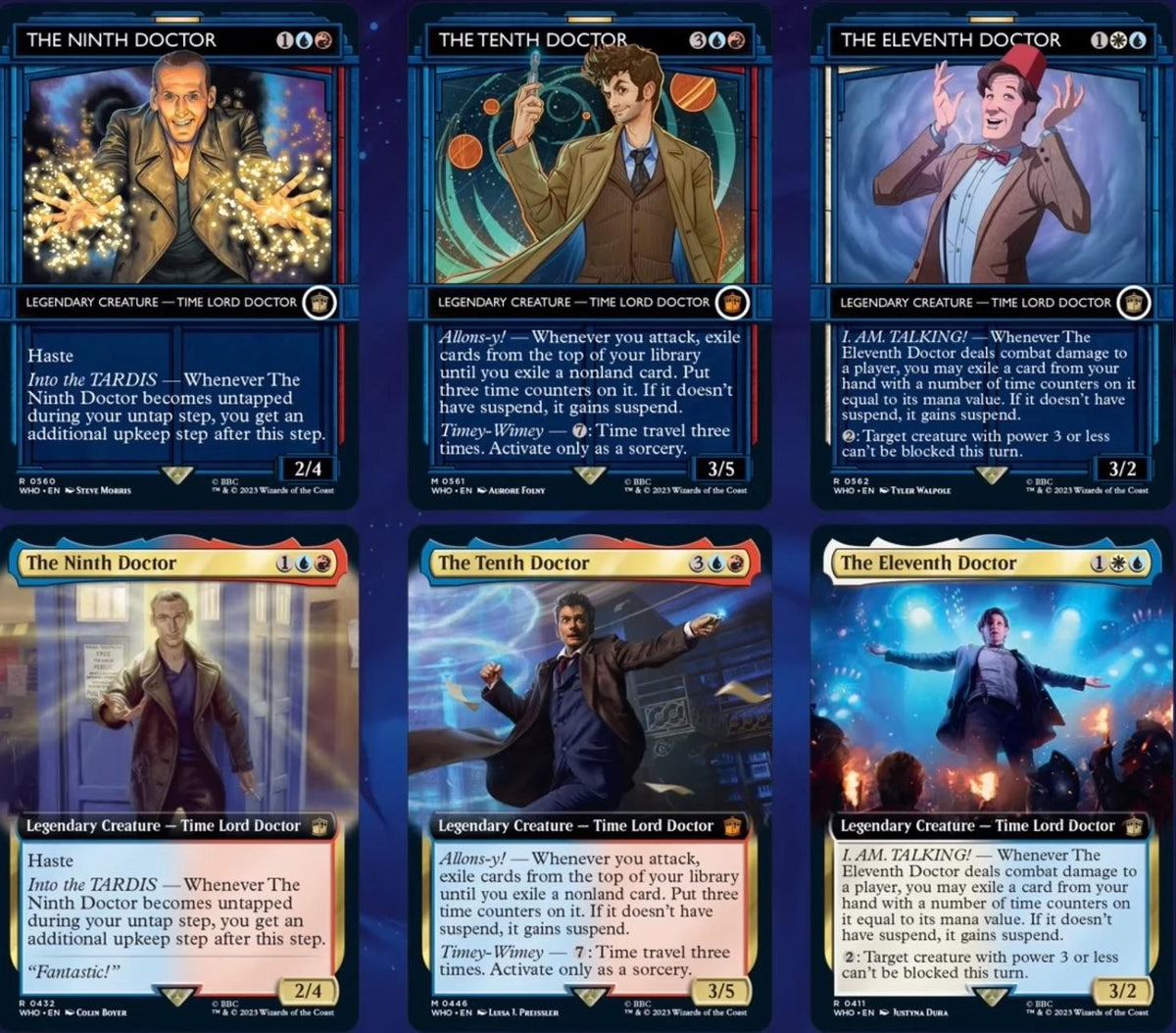 best cards from doctor who mtg A lot of official Magic the Gathering Doctor Who Cards were revealed today. Here's all of the Doctors. : r/doctorwho