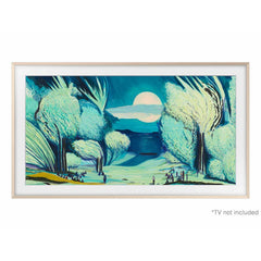 Samsung - 85" The Frame Customizable Bezel - Sand Gold Metal