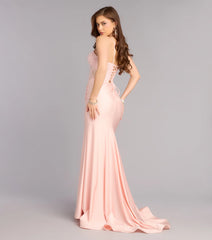 Elodie Sequin Beaded Corset Mermaid Dress