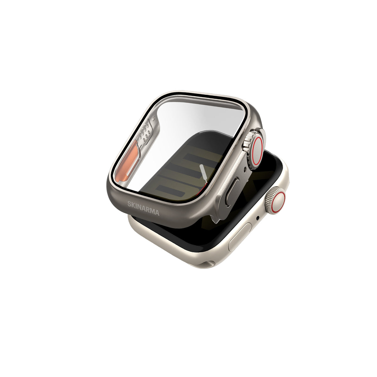 Apple Watch 40/41/44/45mm Uyumlu SkinArma Gado Pro Dijital Taç Korumalı Kasa ve Ekran Koruyucu
