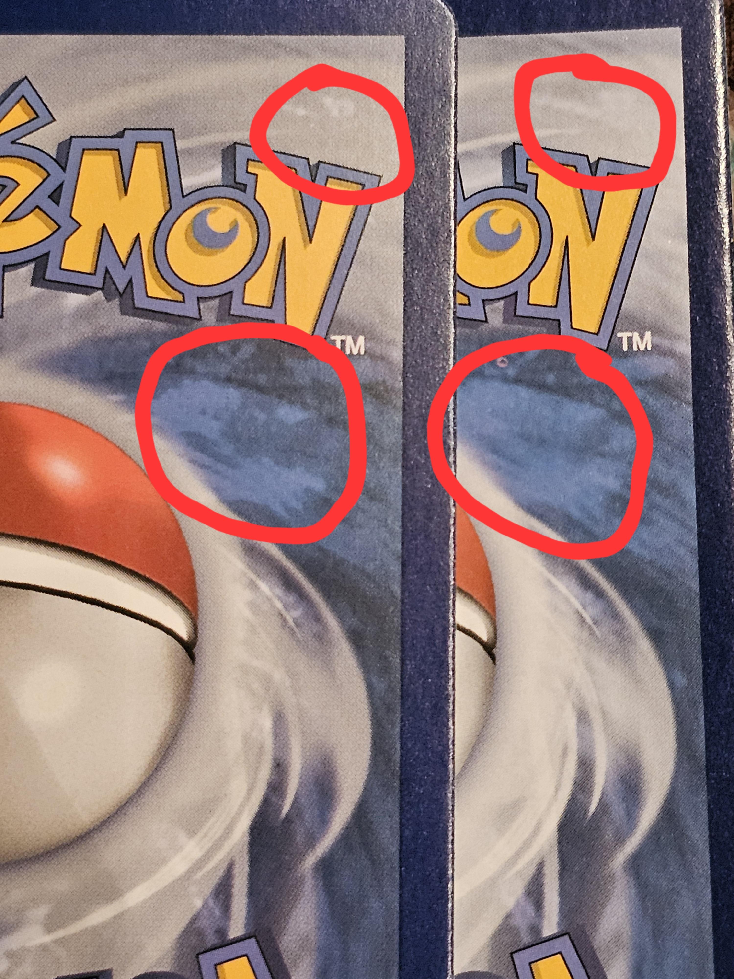 Are the backs of original Pokémon cards sometimes different? : r/PokemonTCG