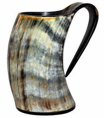 Artisans Hub medium ox horn tankard for beer or ale