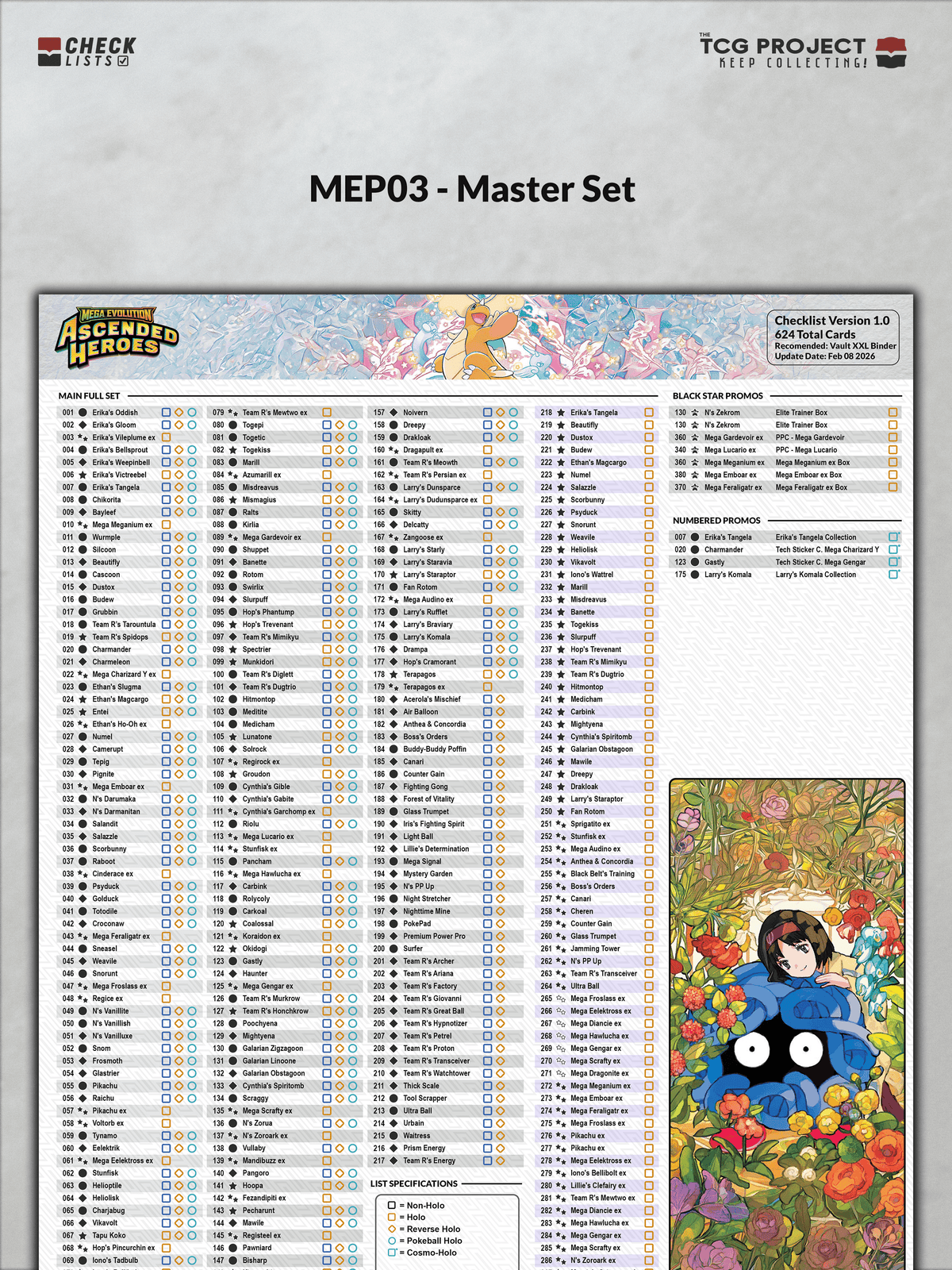 Ascended Heroes Master Check List *OC* : r/pokemoncards