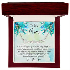 Mom Est 1902 Gift Ideas - Personalized Mothers Day Necklace - Custom Mom Jewelry - To My Mom Necklace from Son