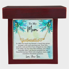 Mom Est 1902 Gift Ideas - Personalized Mothers Day Necklace - Custom Mom Jewelry - To My Mom Necklace from Son