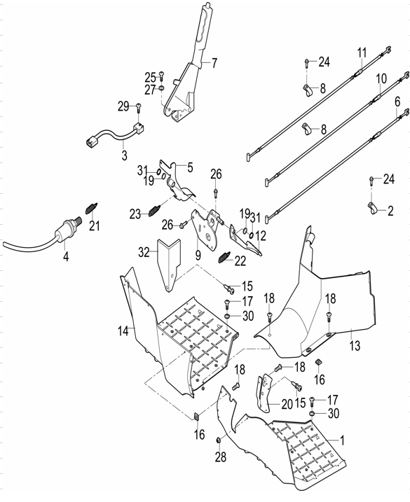 Floor Board & Pedal AX2150215