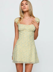 Seyani Mini Dress Yellow