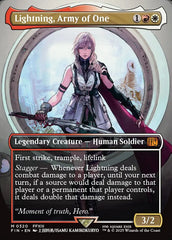Lightning, Army of One · Final Fantasy (FIN) #320 · Scryfall Magic: The Gathering Search