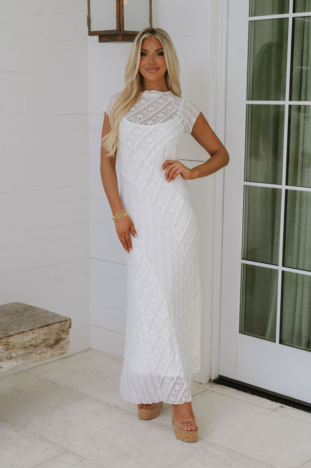 Everlee Lace Dress - Off White