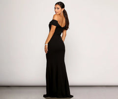 Nellie Deep V Mermaid Gown