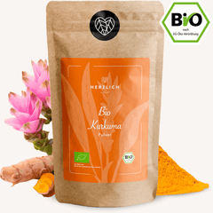 Bio Kurkumapulver goldgelb — Curcuma longa aus Bio-Anbau Indien | Herzlich Natur