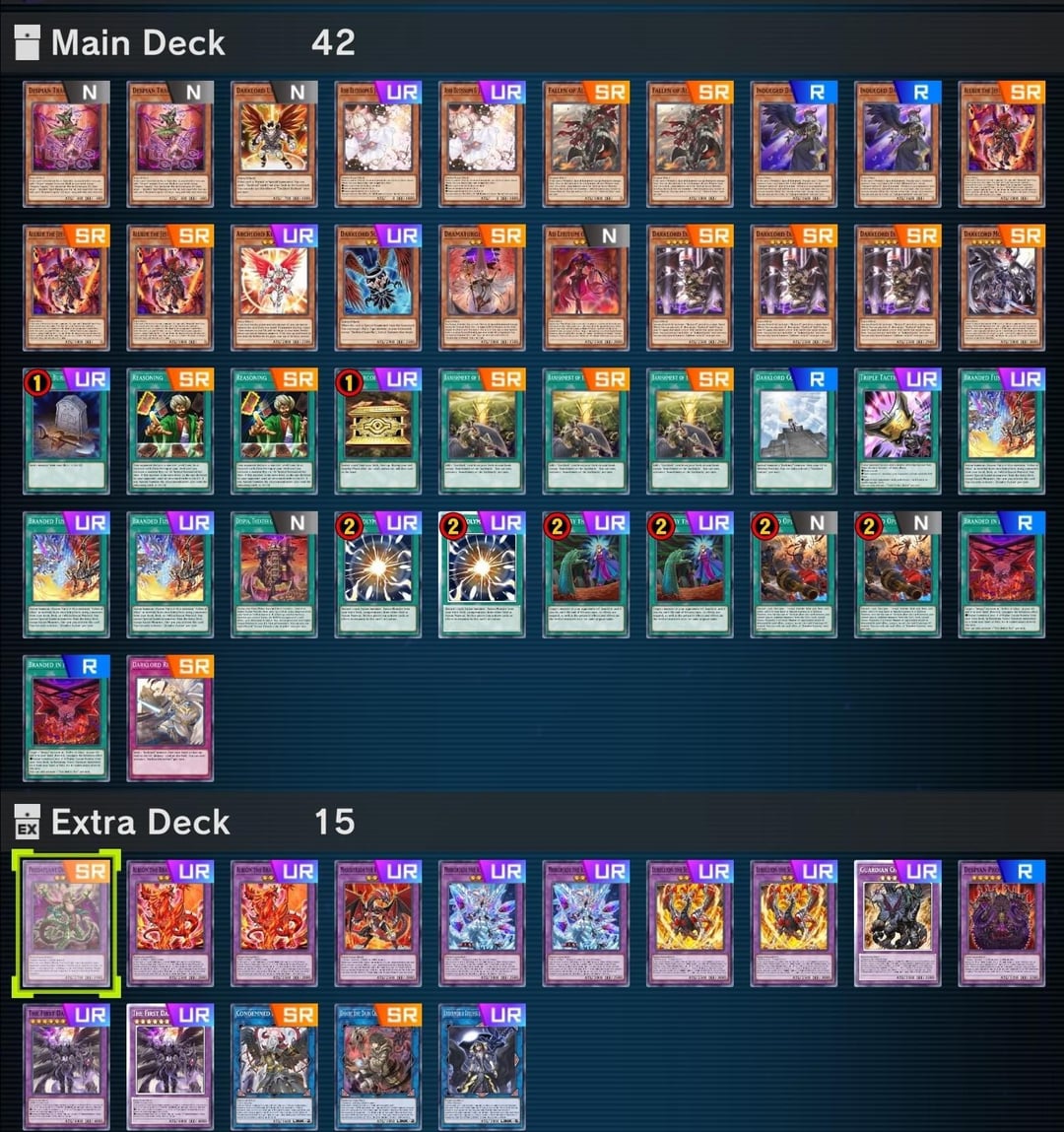 Bit the Bullet and made an Albaz deck with a little Darklord in it. Getting  used to it in Solo mode, but wanted some suggestions as it still seems a  bit awkward