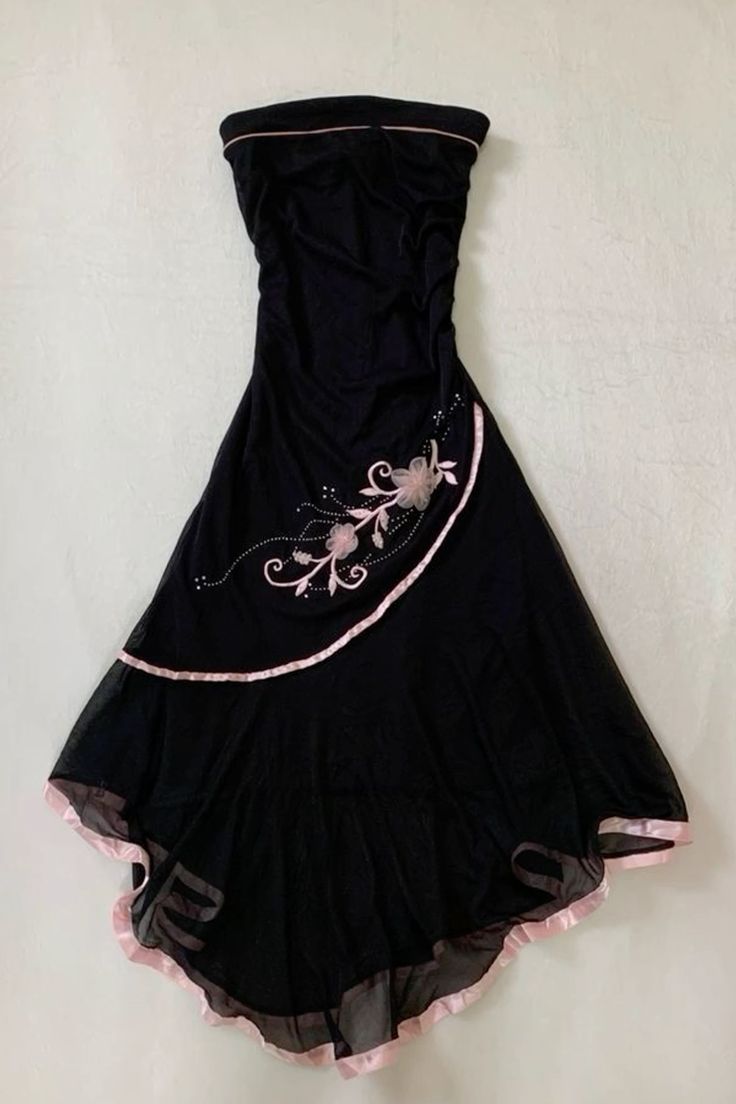 Black Fashion Dress Birthday Party Prom Gown