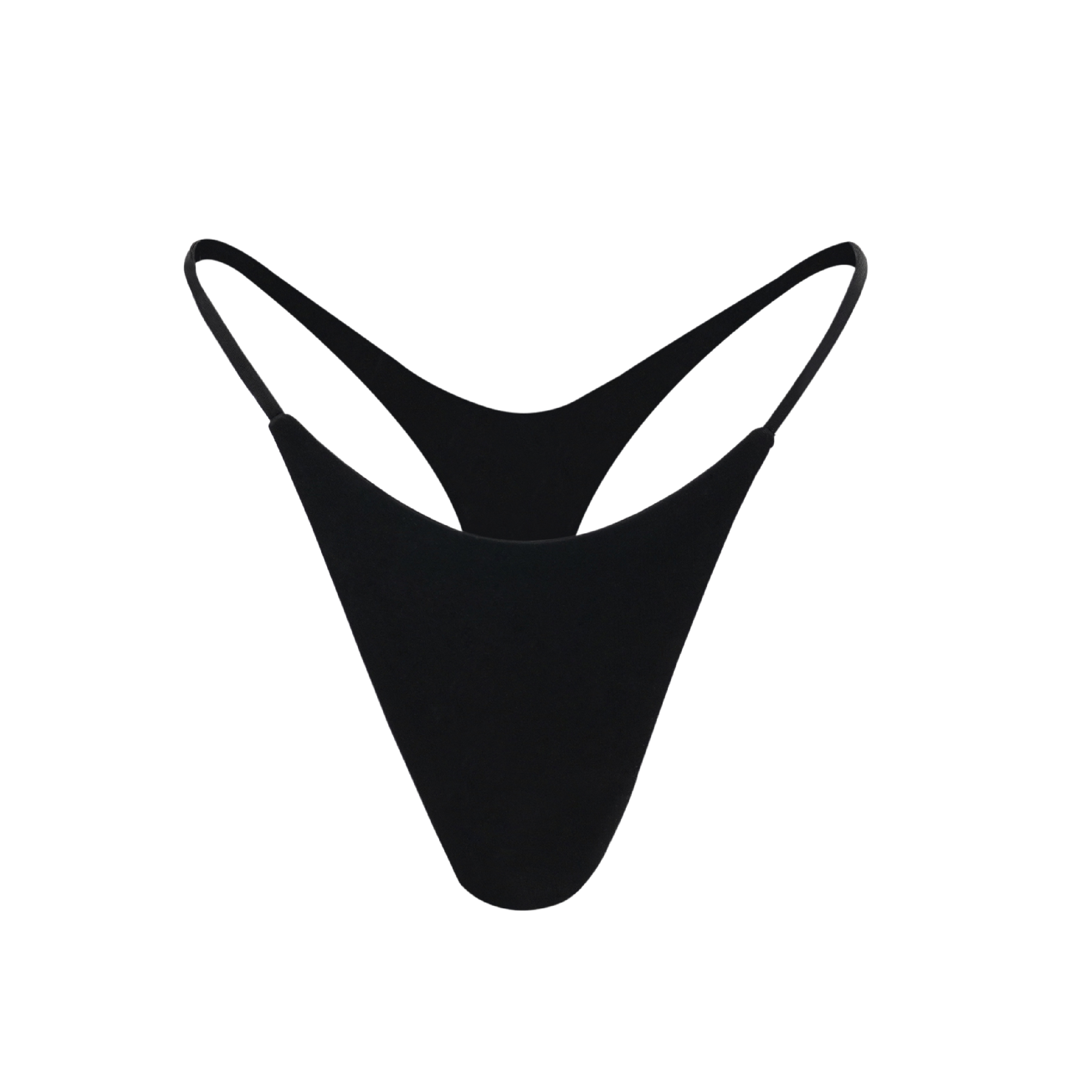 Swim String Thong Black