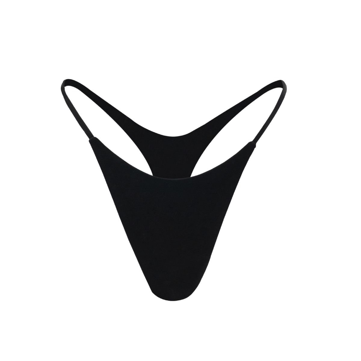 Swim String Thong Black