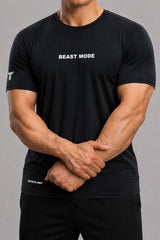 Turbo Gym Apparel Beast Mode Dry-Fit Tee In Black