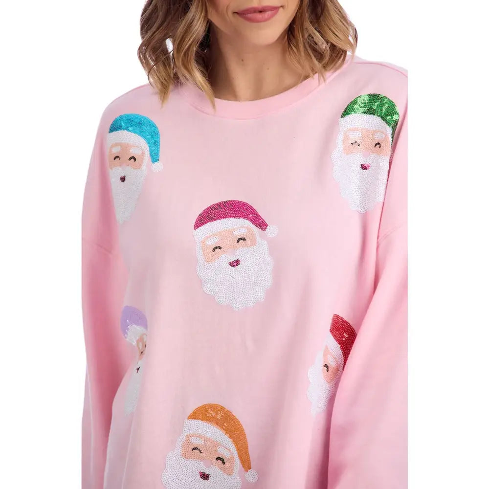 Blush Holiday Sparkle Sweatshirt - Christmas Sweatshirt