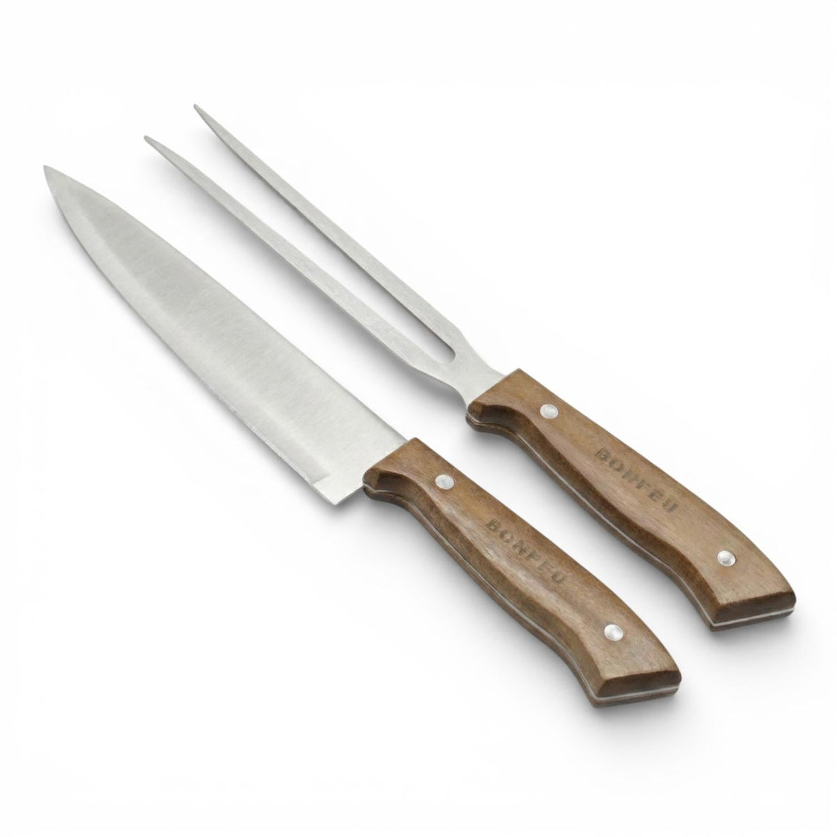 BonFeu Carving Set 2-delig trancheermes en vork