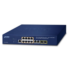 Planet 10-Port  802.3at PoE 2-Port SFP Managed Switch