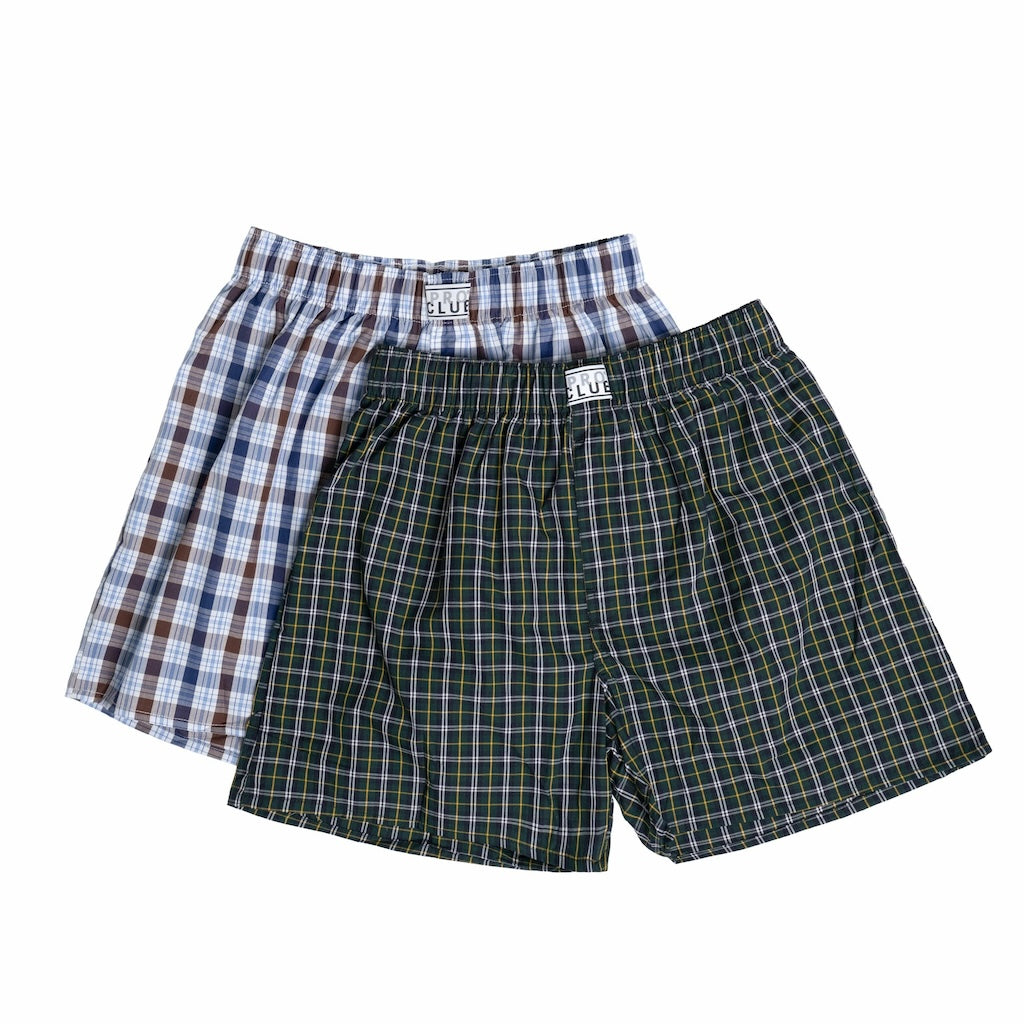 Pro Club Men's 2-Pack Classic Woven Boxers – Mix Colors