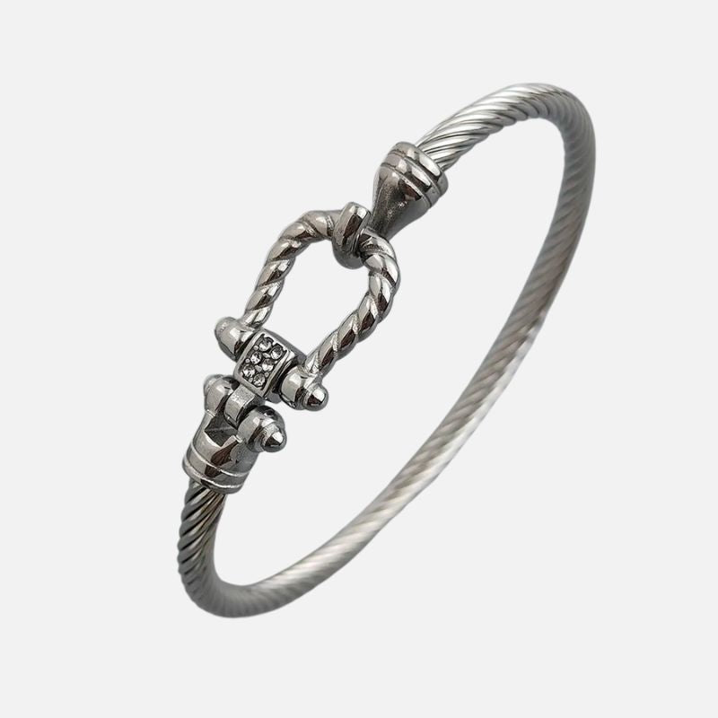 Bracelet Câble Homme Style Ancre – Acier Inoxydable