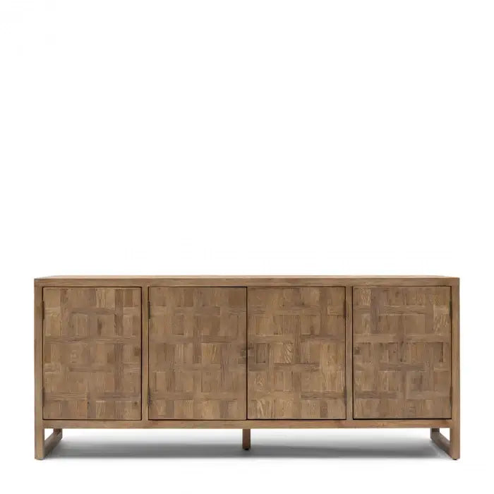 BUFFET 4 PORTES EN CHÊNE MASSIF 200 cm X 52 X 85 H AVEC 2 TIROIRS DISPONIBLE