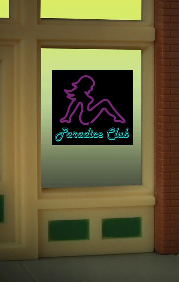 Miller Engineering 8850 Paradice Club Window Sign