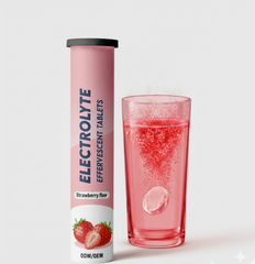 Electrolyte Hydration Effervescent Tablets Strawberry Flavour